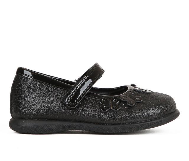 Girls' Rachel Shoes Toddler & Little Kid Brigit Mary Jane in Black Glitter color