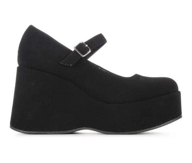 Women's Y-Not Actress Wedges in Black Sld Nub color
