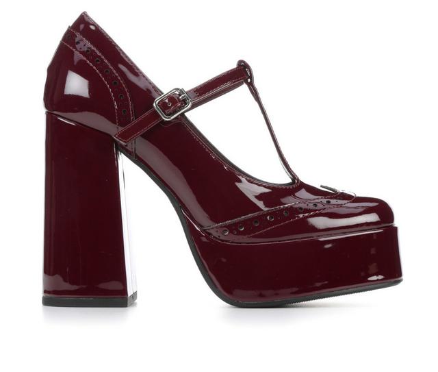 Women's Y-Not Tea Shoes in Burgundy Sld Mi color