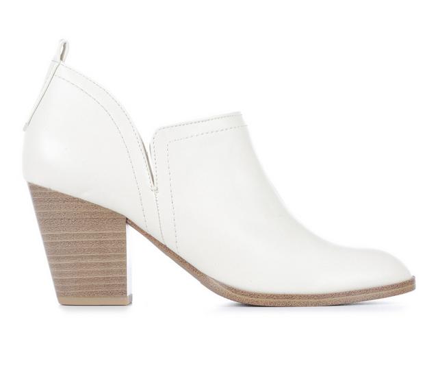 Women's Y-Not Destiny Booties in Off White Calf color