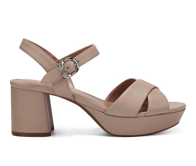 Women's Aerosoles Cosmos Dress Sandals in Nude Leather color