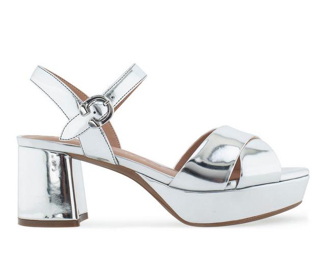 Women's Aerosoles Cosmos Dress Sandals in Silver color