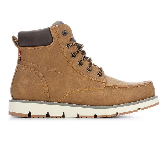 Men's Levis Dean SH Boots in Tobacco Brown color