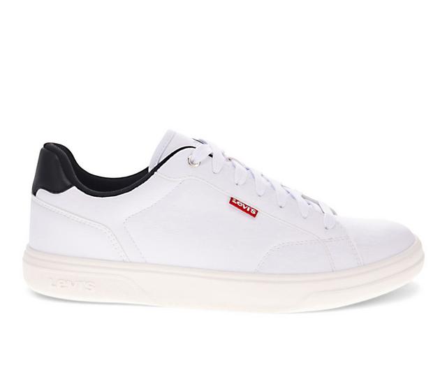 Men's Levis Carter Casual Sneakers in White/Black color