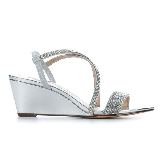 Women's N by Nina Nixon-FY Special Occasion Wedge Sandals in True SIlver R color