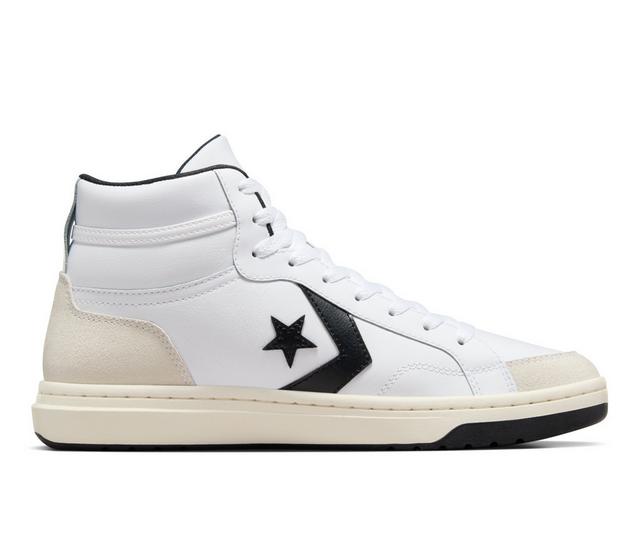 Men's Converse Pro Blaze Classic High Sneakers in White/Black color