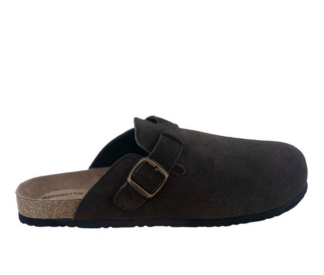 Men's Northside Hadassa Clogs in Dark Brown color