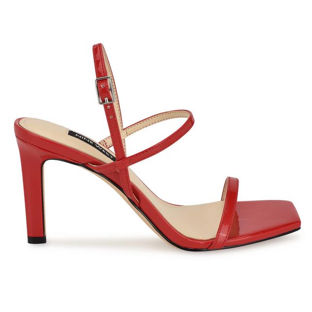 Women's Nine West Olah Dress Sandals in Red Patent color