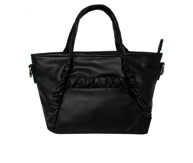 Olivia & Kate Zenya Satchel Handbag in Black color