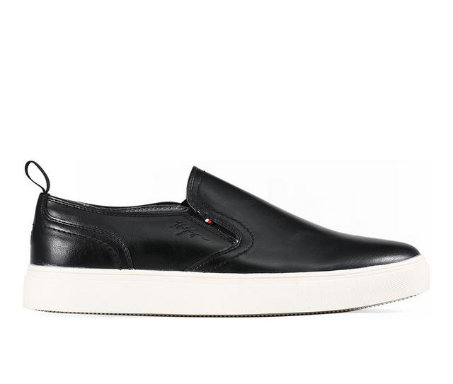 Men's Tommy Hilfiger Kozal Slip On Shoes in Black/White color