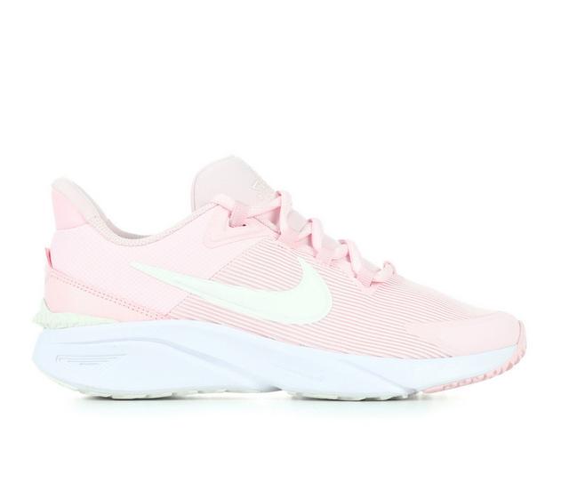 Girls' Nike Big Kid Star Runner 4 Running Shoes in PnkFoam/Wht/Wht color