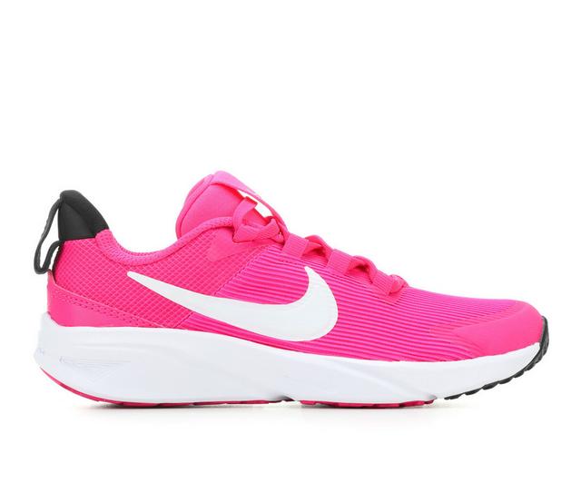 Girls' Nike Little Kid Star Runner 4 Running Shoes in FrcPk/Wh/Bk/Pnk color