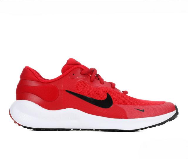 Boys' Nike Little Kid & Big Kid Revolution 7 Running Shoes in GymRed/Blk/Wht color