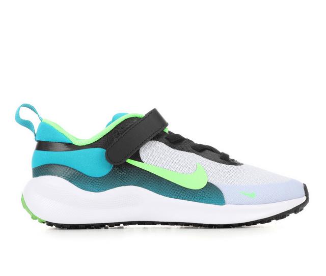 Boys' Nike Toddler & Little Kid Revolution 7 Running Shoes in Blk/Grn/Gry color