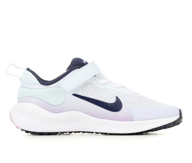 Girls' Nike Toddler & Little Kid Revolution 7 Running Shoes in Gry/Nvy/Lilac color
