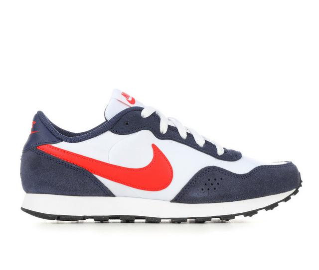 Boys' Nike Big Kid MD Valiant Running Shoes in MdnNvy/Rd/Wh/Bk color