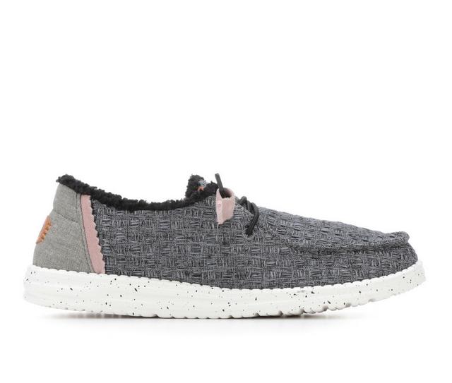 Women's HEYDUDE Wendy Warmth Casual Shoes in Charcoal color