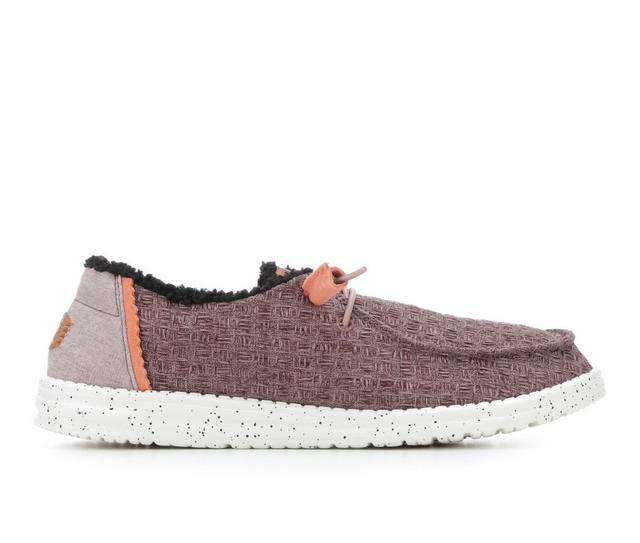 Women's HEYDUDE Wendy Warmth Casual Shoes in Purple color