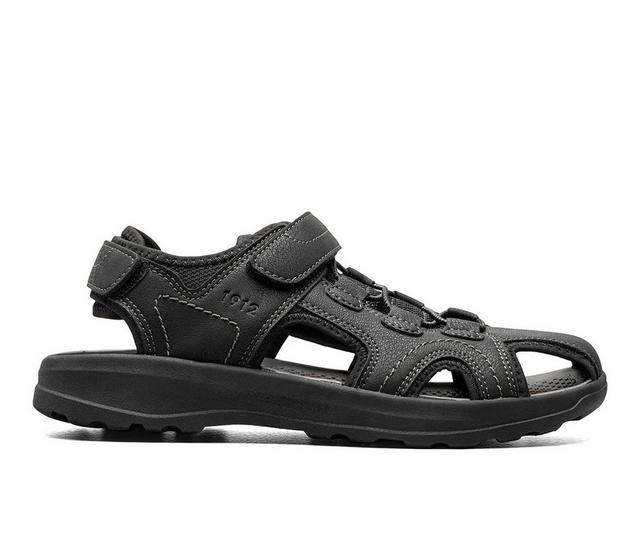 Men's Nunn Bush Huck Fisherman Outdoor Sandals in Black color