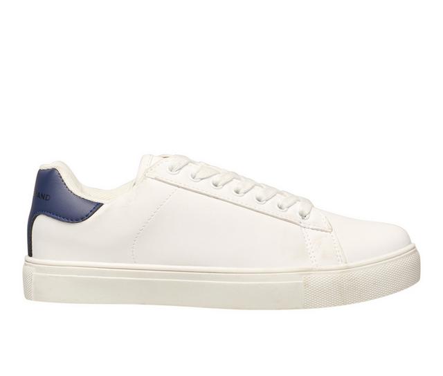 Men's Lucky Brand Reid Casual Shoes in White/Navy color