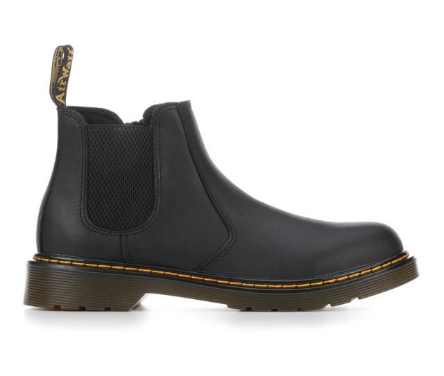 Girls' Dr. Martens BIg Kid 2976 Chelsea Youth Boots in Black color