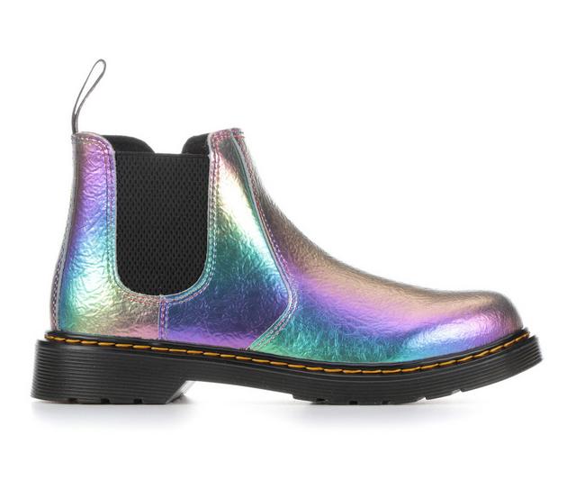 Girls' Dr. Martens BIg Kid 2976 Chelsea Youth Boots in Multi Crinkle color