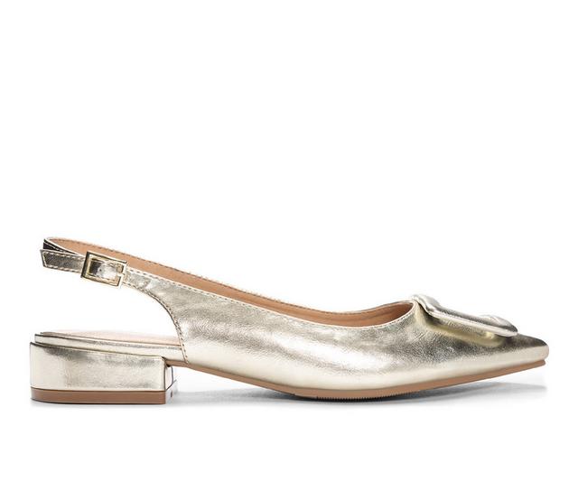 Women's CL By Laundry Sweetie Low Heeled Pumps in Gold color