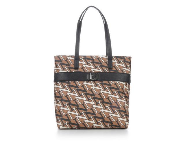 Nautica Logo Tote in Camel Multi color