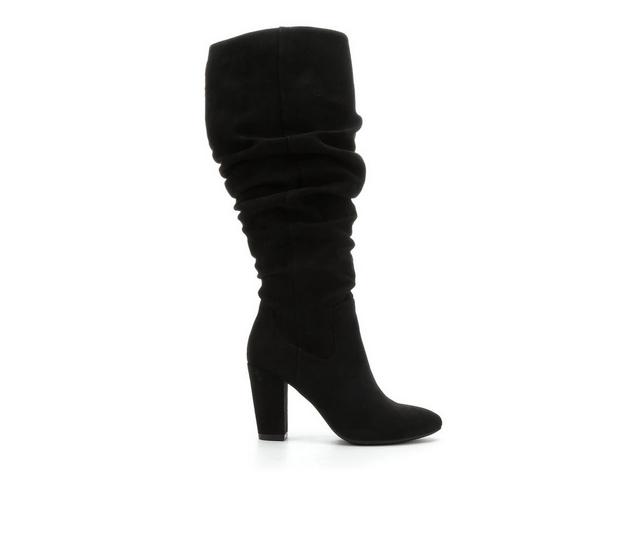 Women's Y-Not Compassion Wide Calf Knee High Boots in Black WC color