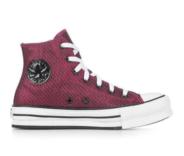 Girls' Converse Big Kid Hi Lift Fashion Sneakers in Pink/Wht/Blk color