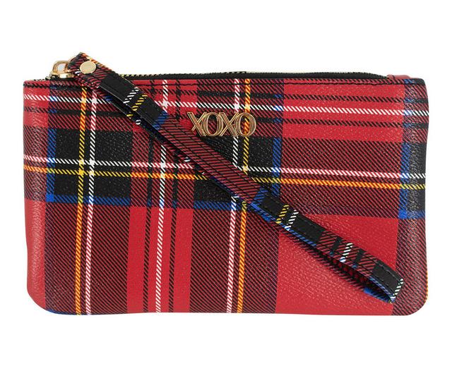 XOXO Sue Wristlet in Red Plaid color