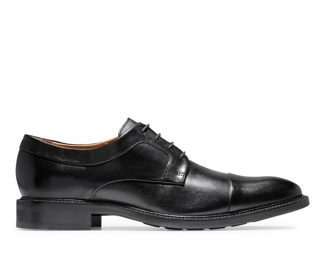 Men's Cole Haan Warren Cap Ox Dress Shoes in Black color