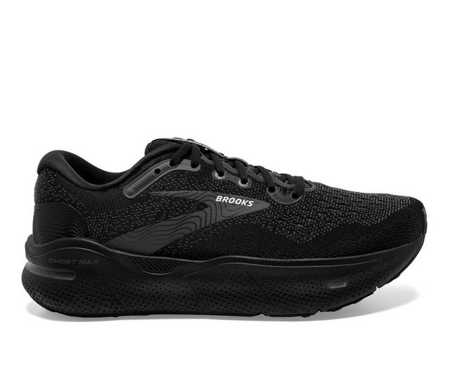 Women's Brooks Ghost Max Running Shoes in Black/Black color