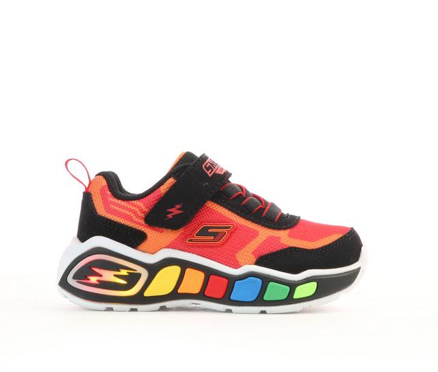 Boys' Skechers Toddler Play Scene Running Shoes in Black/Red color