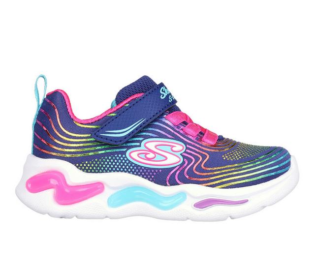 Girls' Skechers Infant Wavy Beams Girls Running Shoes in Pink Multi color