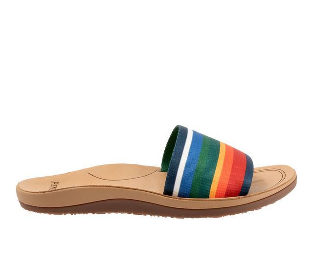 Women's Pendleton Crater Lake Slide Sandals in Navy color