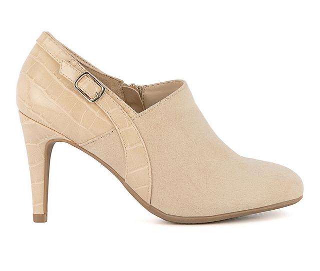 Women's Jones New York Kaidie Heeled Booties in Light Natural color