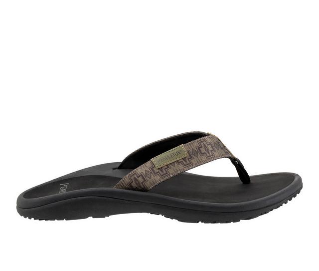 Men's Pendleton Harding Flip-Flops in Olive color