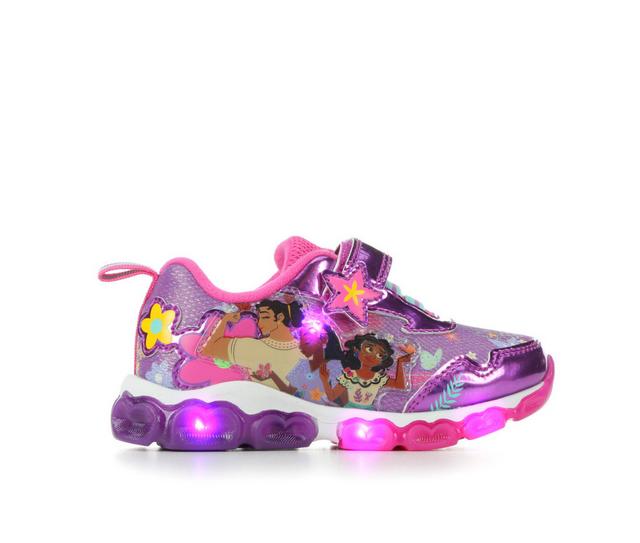 Girls' Disney Toddler Encanto 23 Light Up Sneakers in Purple/Pink color