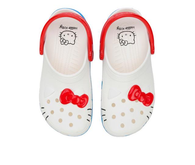 Adults' Crocs Classic Hello Kitty Clogs in White color