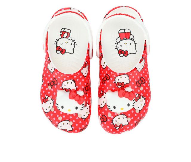 Adults' Crocs Classic Hello Kitty Clogs in Red color