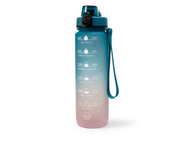 MAYIM HYDRATION Ombre Motivational Waterbottle in Dusty Blue-Blsh color