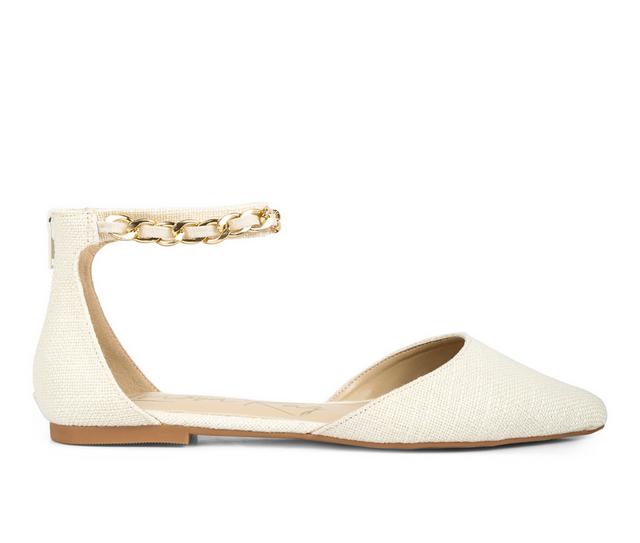 Women's London Rag Buqisi Flats in Off White color