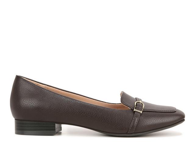 Women's LifeStride Catalina Flats in Dark Chocolate color