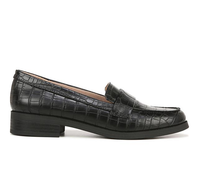 Women's LifeStride Sonoma 2 Loafers in Black Croc color