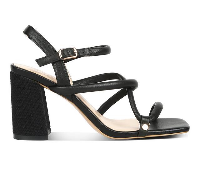 Women's Rag & Co Artha Dress Sandals in Black color