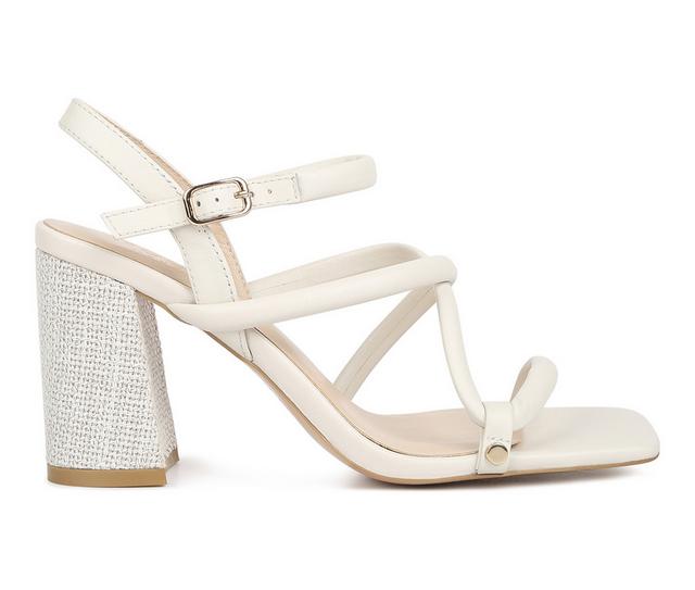 Women's Rag & Co Artha Dress Sandals in Off White color