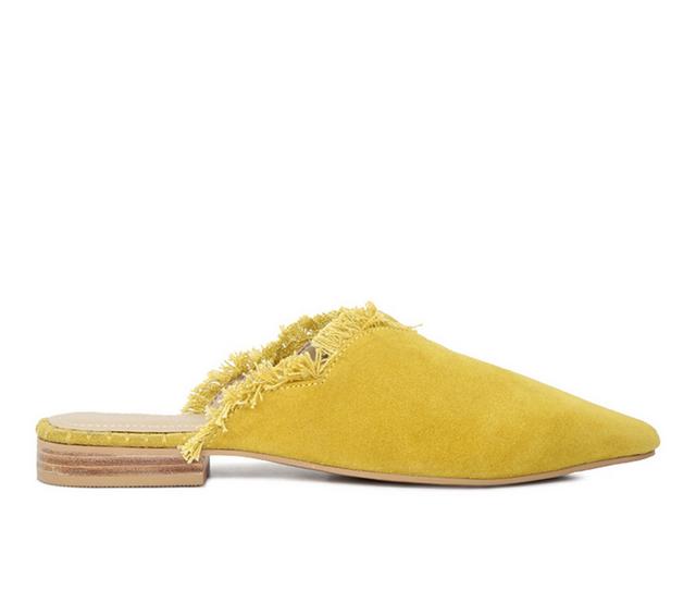 Women's Rag & Co Molly Mules in Mustard color