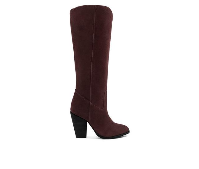 Women's Rag & Co Great Storm Western Boots in Burgundy color