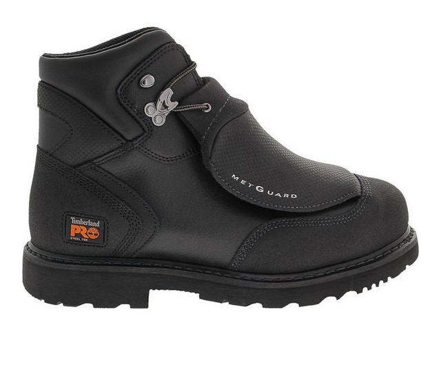 Men's Timberland Pro 40000 6 In Met Guard IMG ST Work Boots in Black color